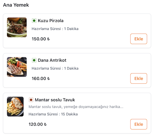 Zahmetsiz Menü Yönetimi